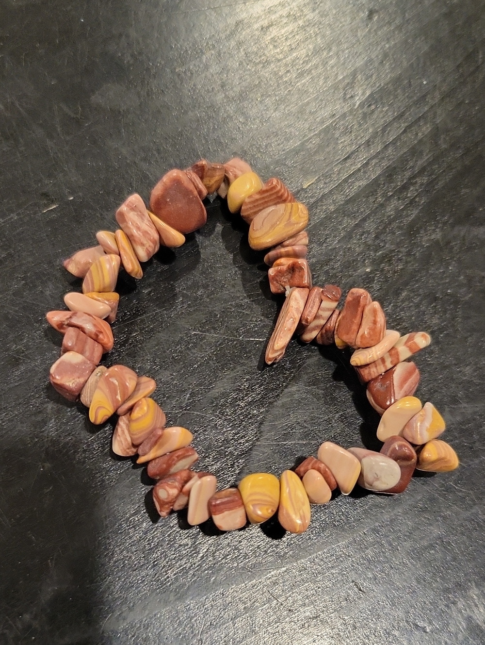 Mookaite Crystal Chip Bracelet
